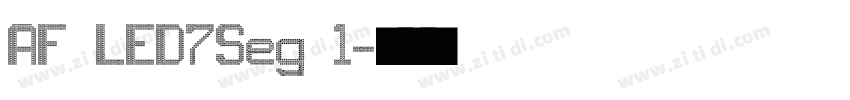 AF LED7Seg 1字体转换